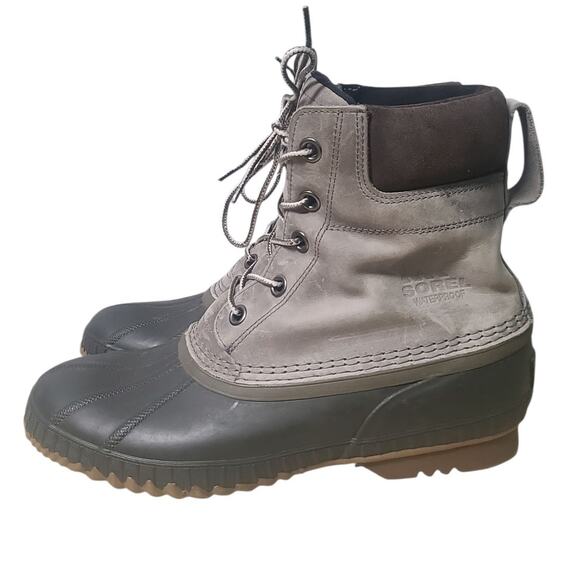 Sorel Men's Cheyenne II Lace Duck Boot Gray Quarry Size 12 - Picture 1 of 8